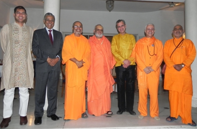 Reception of the Great Yoga Masters of India at the Embassy of Portugal