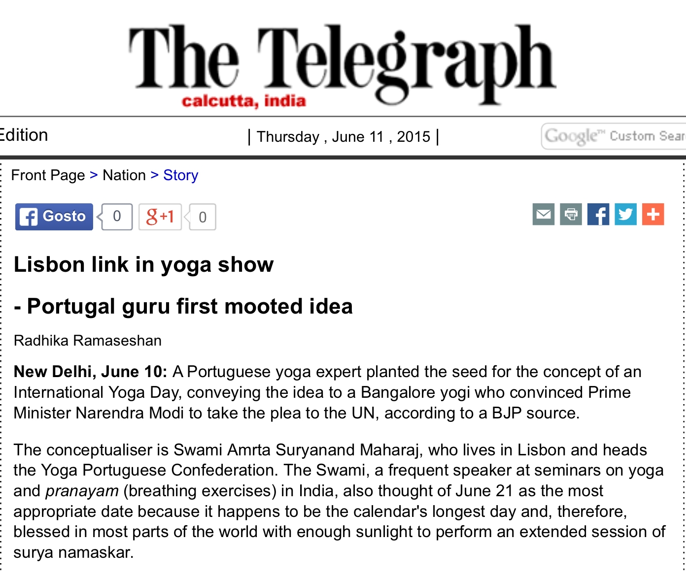 The Daily Telegraph - 2015, June, 11th