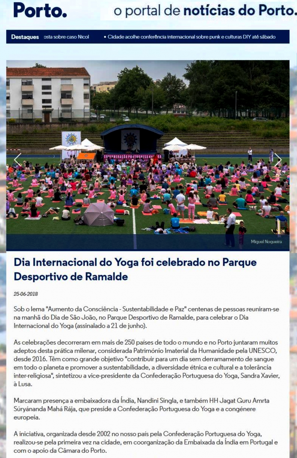 Notícias do Porto, 2018.06.25