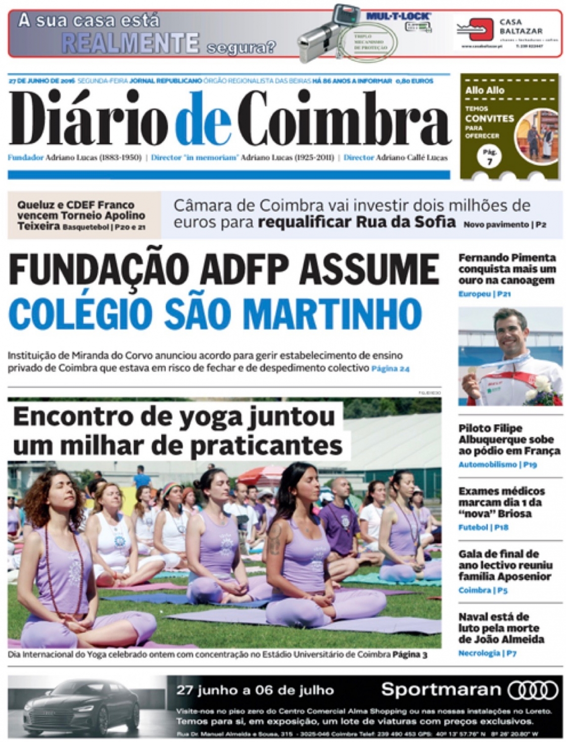 Diário de Coimbra - 2016, Junho, 27