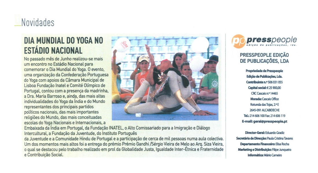 Imprensa - Dia Mundial do yoga 2011