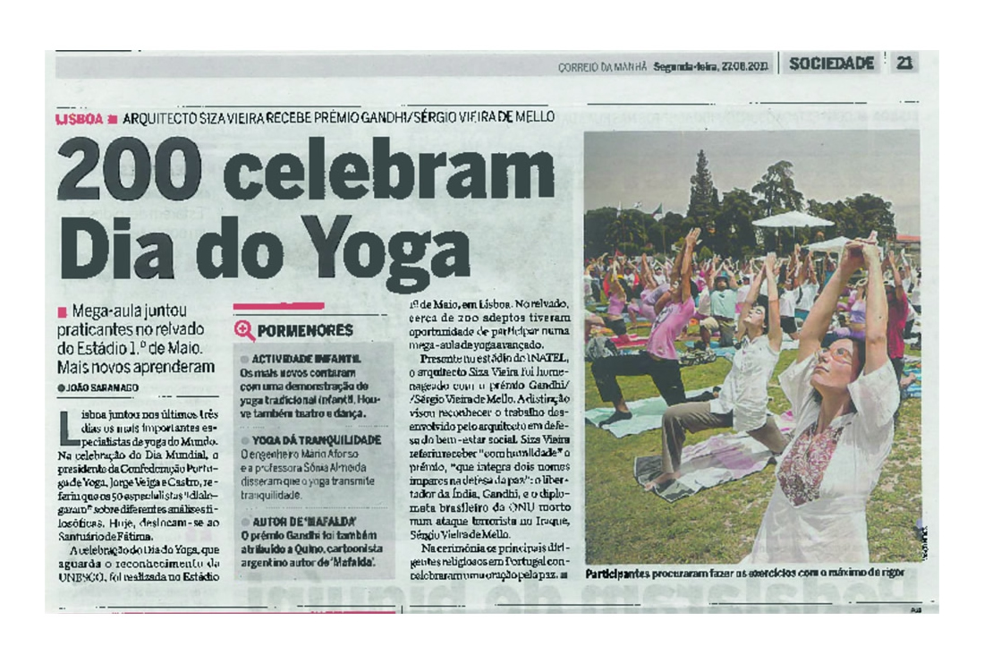 Imprensa - Dia Mundial do yoga 2011