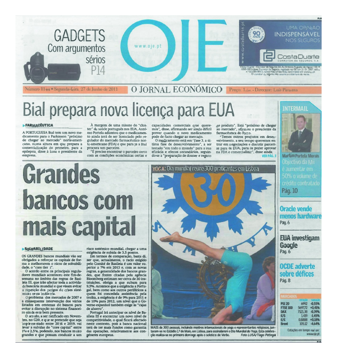 Imprensa - Dia Mundial do yoga 2011