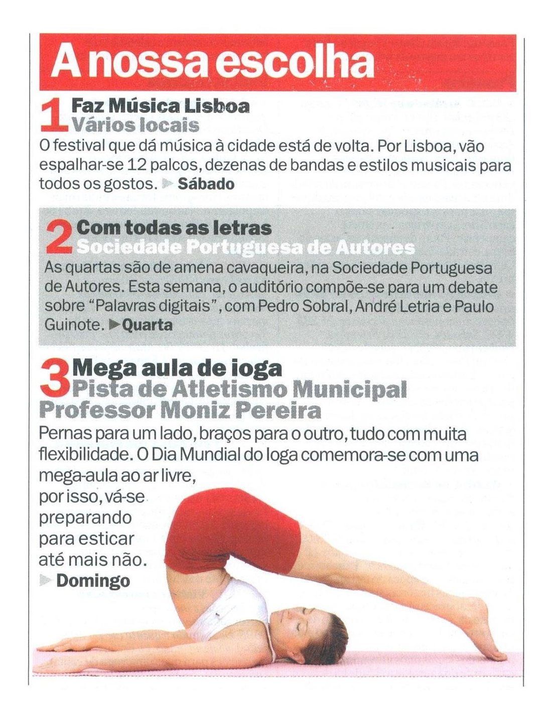 Imprensa - Dia Mundial do yoga 2013